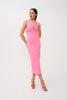 Lina Loop Midi Dress - Pink