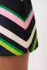 Lola Stripe Mini Skirt | Final Sale - Green Pink Black Multi