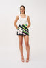 Lola Stripe Mini Skirt | Final Sale - Green Pink Black Multi