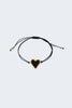 Johnny Love Heart Bracelet - Gold Black