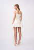 Lucia Gather Mini Dress - Ivory