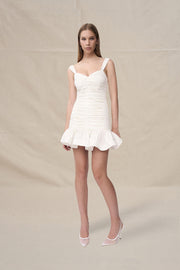 Lucia Gather Mini Dress | Final Sale - Ivory