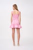 Lucia Gather Mini Dress - Pink