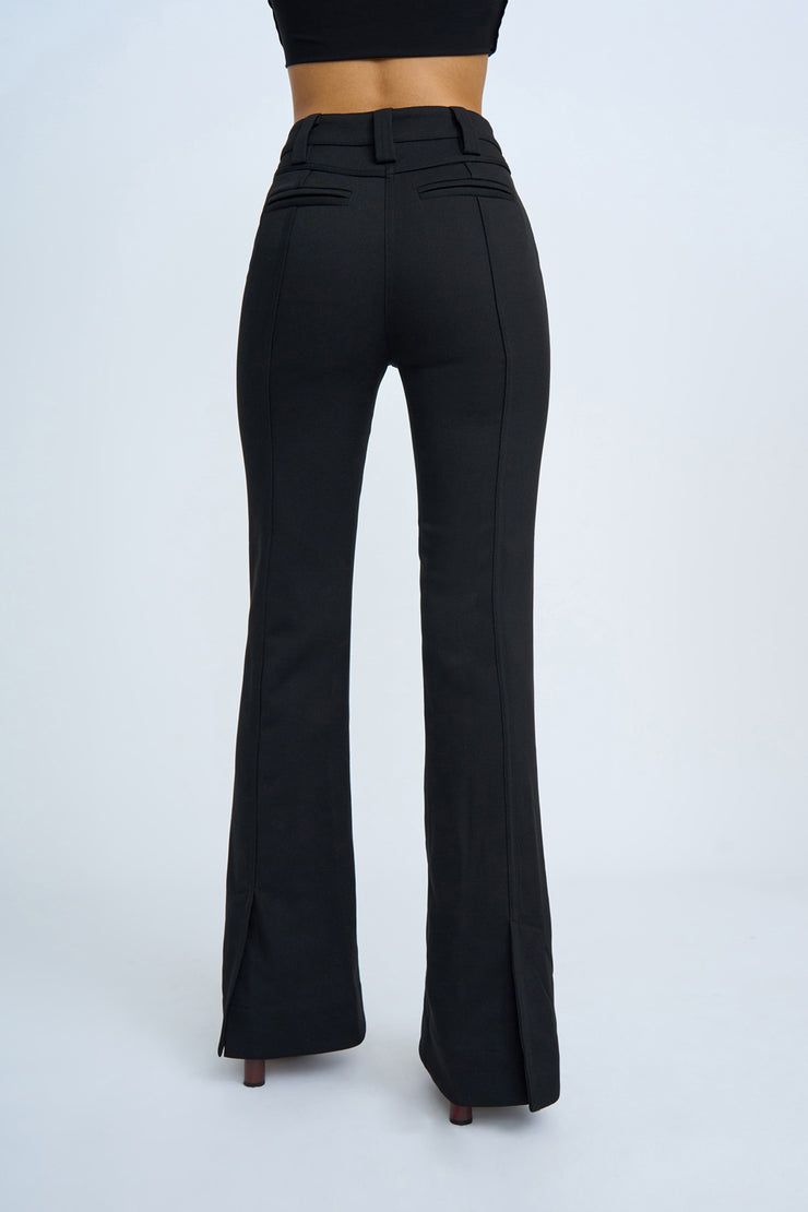 Luciana Flare Trouser Pant - Black – BY JOHNNY.