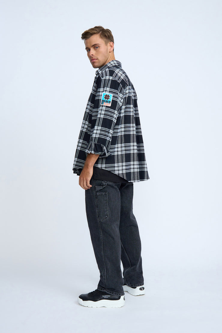 Lucky Lumberjack Shirt - Black White