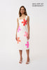 Luella Flower Midi Dress - Ivory Multi