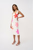 Luella Flower Midi Dress - Ivory Multi