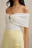 Luelle Off Shoulder Knit Top - Ivory