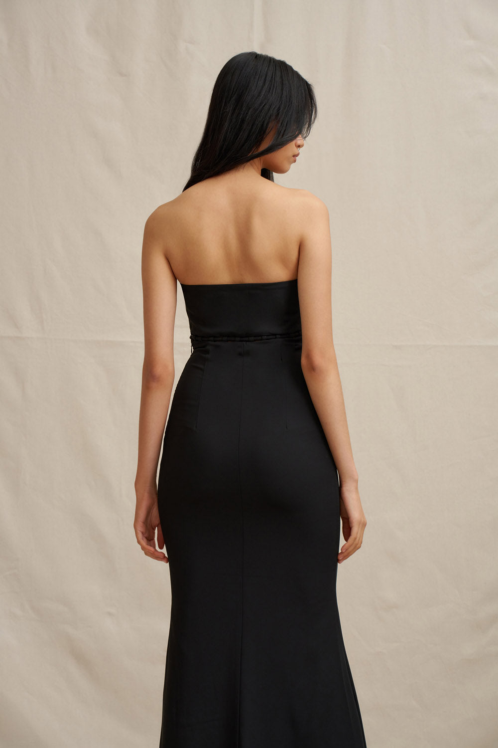 black strapless formal dress australia Matilda Black Strapless Maxi Dress main image 0