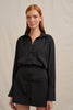 Margot Mini Shirt Dress - Black