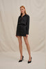 Margot Mini Shirt Dress - Black