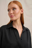 Margot Mini Shirt Dress - Black