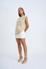 Mario Stripe Knit Muscle Tee - Ivory Sand