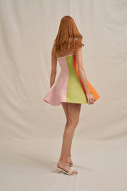 Melon Knit Dress - Green Pink Red Multi