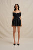 Midnight Knit Mini Dress - Black