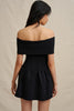 Midnight Knit Mini Dress - Black