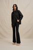 The Midnight Pocket Shacket - Ivory Black