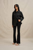 The Midnight Pocket Shacket - Ivory Black