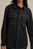 The Midnight Pocket Shacket - Ivory Black
