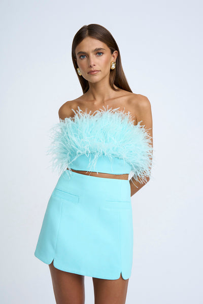 Milano Mini Skirt - Ice Blue