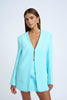 Milano V Neck Blazer - Ice Blue