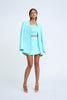 Milano V Neck Blazer - Ice Blue