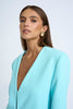 Milano V Neck Blazer - Ice Blue