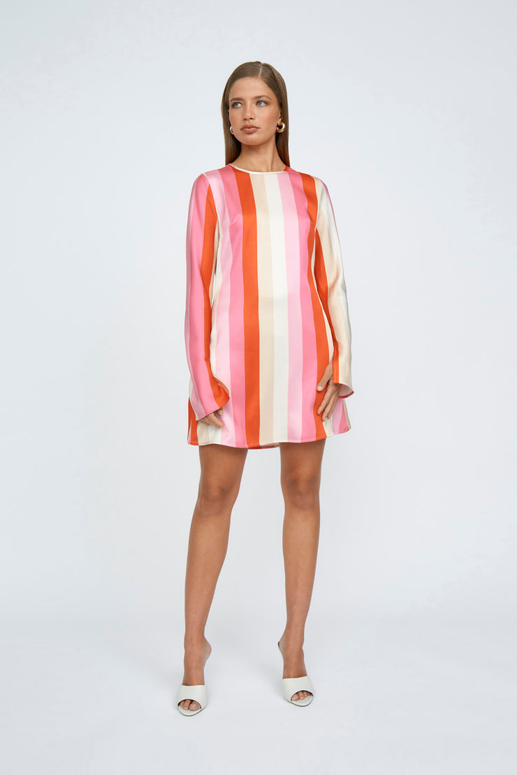 Multi Stripe Shift Mini | Final Sale - Pink Neutral Multi