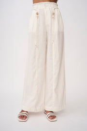 Malaya Linen Pant- Ivory