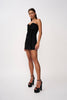 Mirage Ruffle Mini Dress | Final Sale - Black