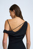 Nadel Asymmetric Split Dress - Black