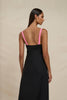 Naomi Bias Midi Dress - Black
