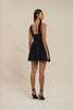 Nova Scallop Mini Dress - Black