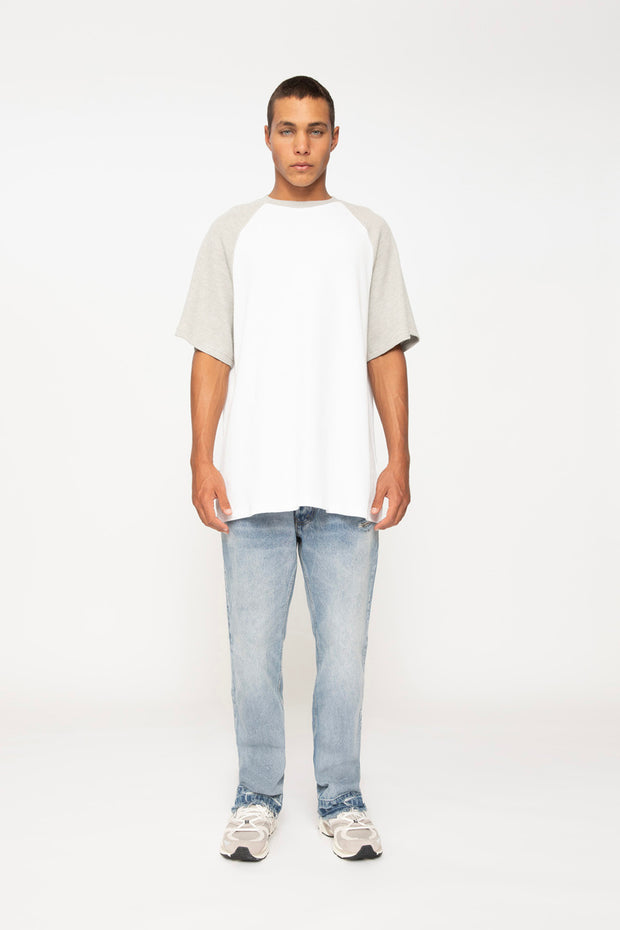 Oversize Raglan Tee | Final Sale - Ivory Grey