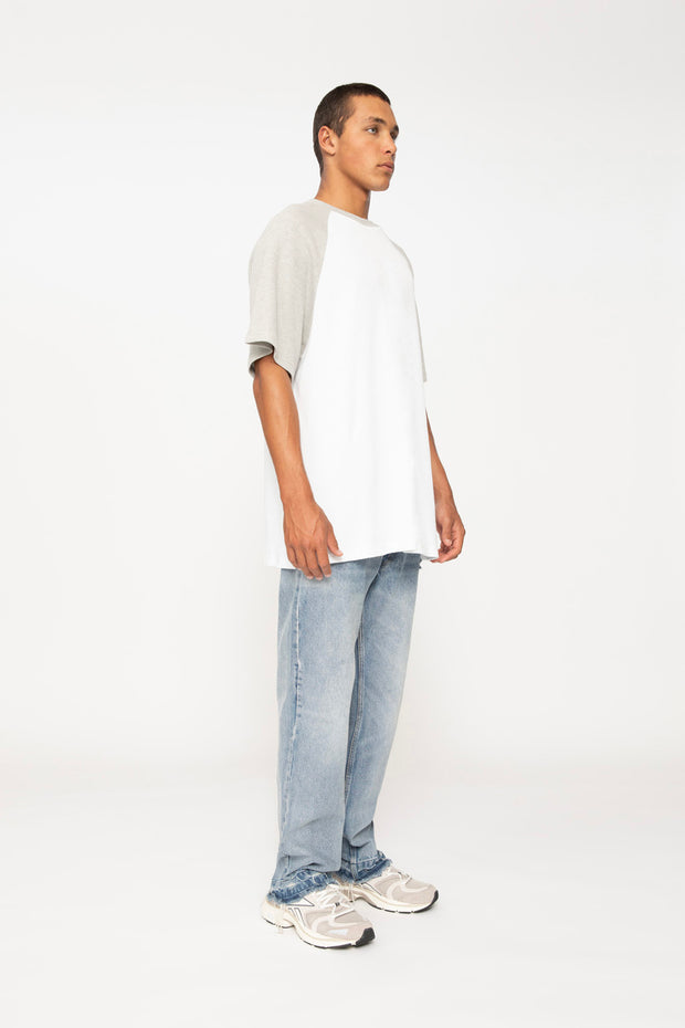 Oversize Raglan Tee | Final Sale - Ivory Grey