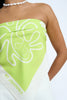Palm Lover Scarf - Sunny Lime Ivory