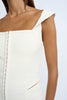 Palmona Panel Midi Dress - Créme