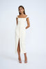 Palmona Panel Midi Dress - Créme