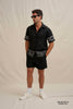 Paradise Palm Sun Shirt - Ivory Black
