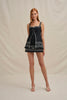 Paradise Lace Up Camisole - Ivory Black