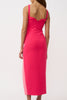 Phillipa Fold Contrast Dress - Pink