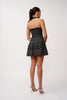 Polka Knit Mini Dress - Black Ivory