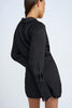 Portia Wrap Mini Dress - Black