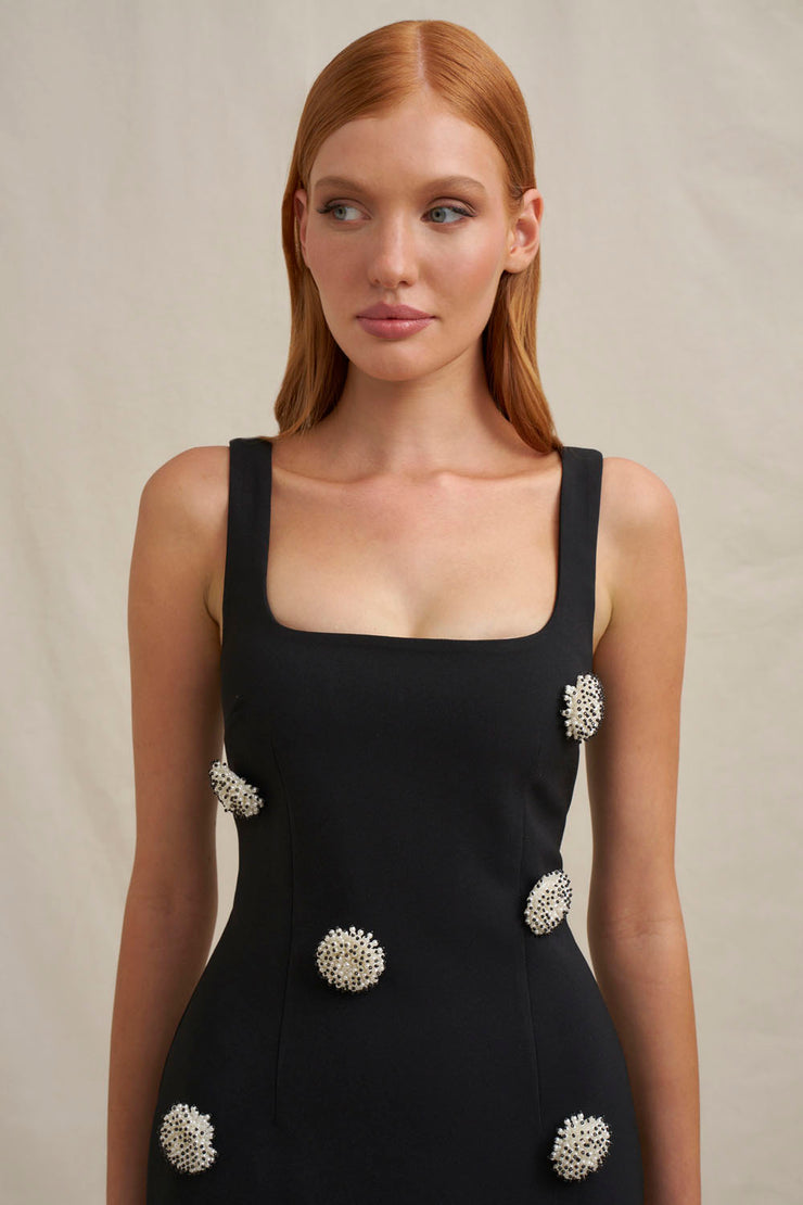 Priscilla Midi Dress - Black