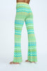 Ripple Stripe Knit Pant - Green Multi