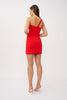 Sharp One Shoulder Mini Dress | Final Sale - Red