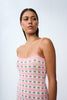 Remy Checker Knit Midi Dress | Final Sale - Pink Green Yellow