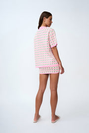 PRE ORDER | Remy Checker Knit Mini Skirt - Pink Green Yellow