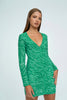 Ria Mesh Mini Dress | Final Sale - Green Zebra