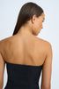 Sahana Shell Shape Strapless Midi Dress - Black